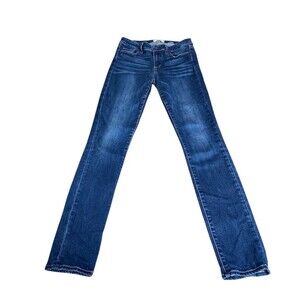 Paige Skyline Women's Dark Blue Denim Skinny Jeans Size 27